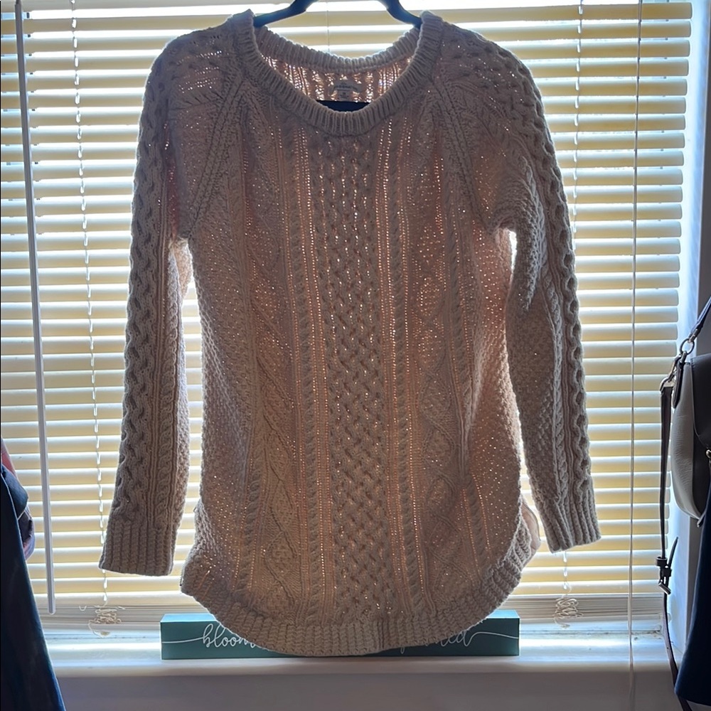 Cozy Cream Cable Knit Sweater